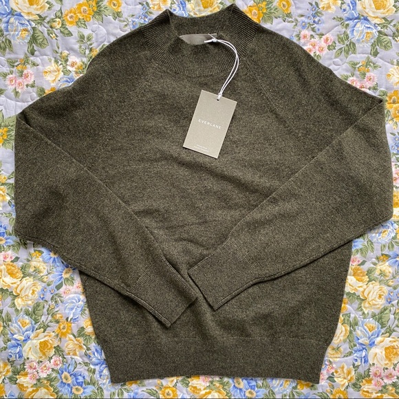 Everlane The Cashmere Raglan Mockneck Sweater - Picture 3 of 5